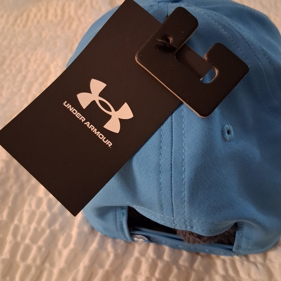 Under Armour Mens Blue Adjustable Hat Cap Athletic Outdoors Lightweight Comfort - Picture 5 of 6